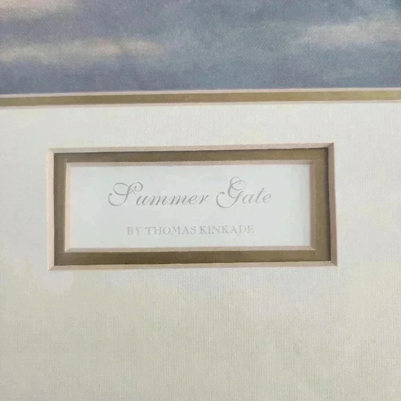 Thomas Kinkade Limited Edition "Summer Gate" S/N Oil On Canvas Painting - Picture 3 of 6